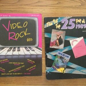 Video Rock Hits and Top 25 Pop of 1989 Songbooks